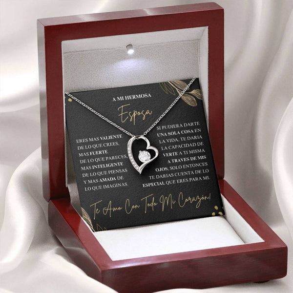 Regalo Para Esposa | Te Amo | Collar Amor para siempre
