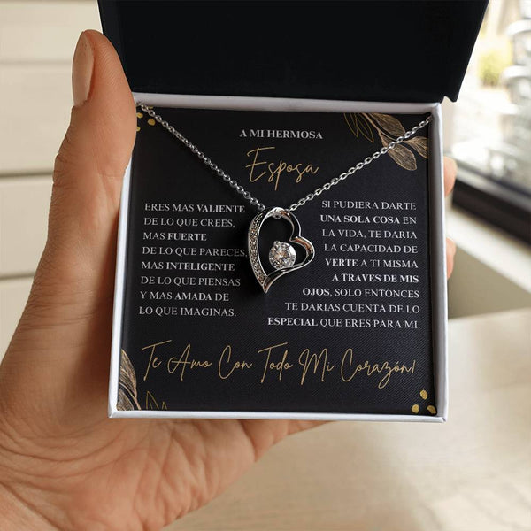 Regalo Para Esposa | Te Amo | Collar Amor para siempre