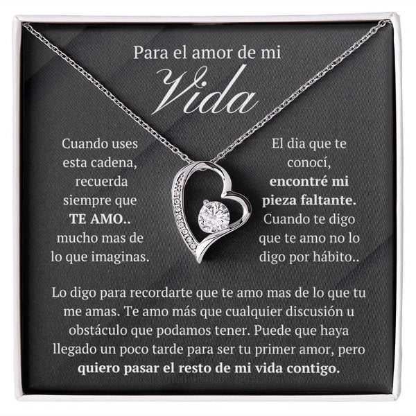 Regalo Para Novia/Esposa | Te Amo | Collar Amor para siempre
