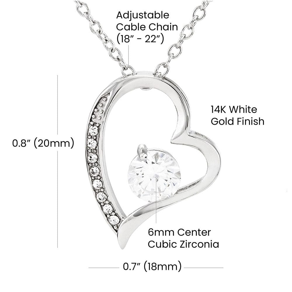 Regalo Para Novia/Esposa | PROMOCIÓN NAVIDAD | Collar Amor para siempre y Aretes de Zirconia Cúbica