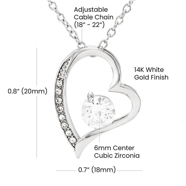 Regalo Para Novia/Esposa | PROMOCIÓN NAVIDAD | Collar Amor para siempre y Aretes de Zirconia Cúbica