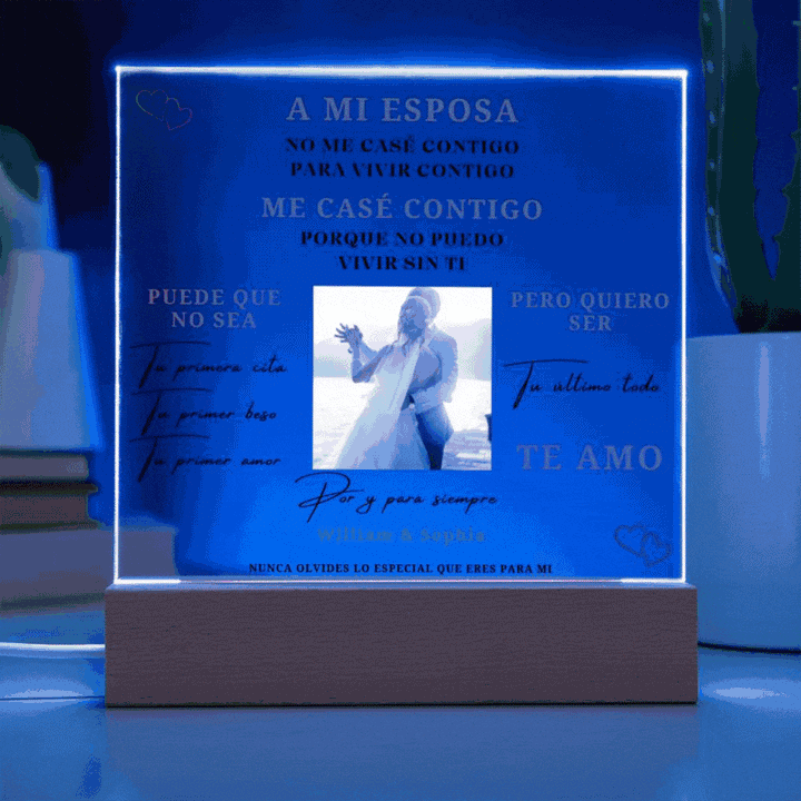 Regalo Para Esposa | Te Amo | Placa acrílica