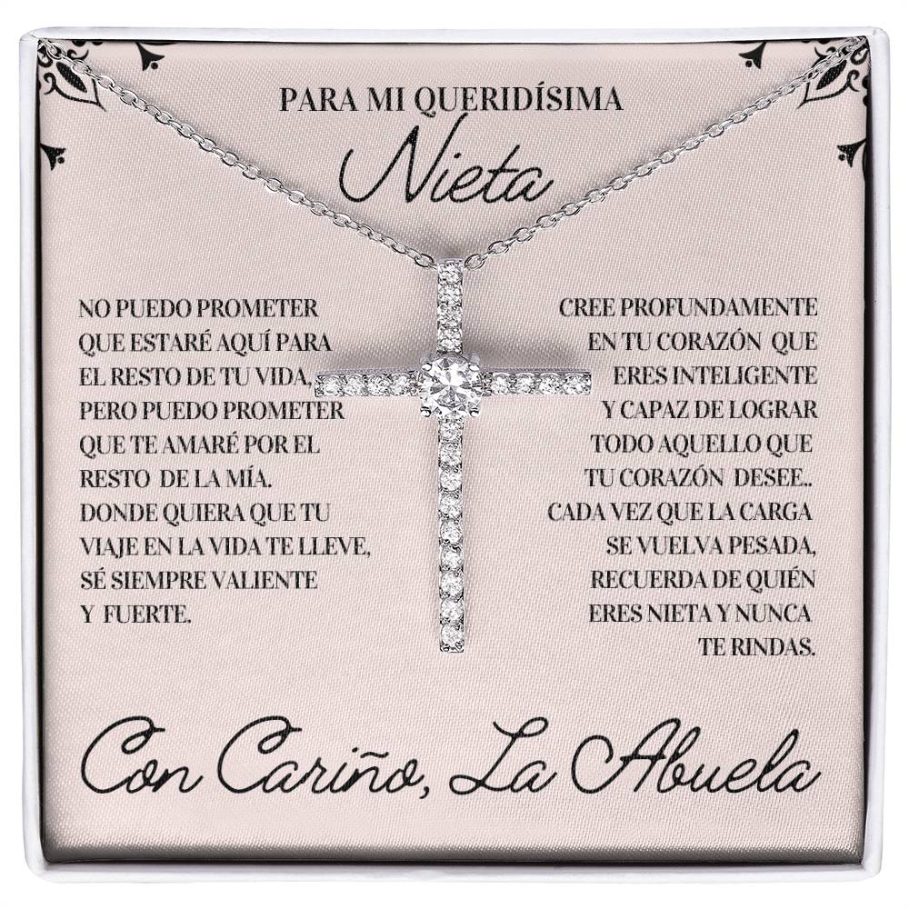 Regalo Para Nieta | Mi razón de sonreír | Collar de Cruz