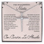 Regalo Para Nieta | Mi razón de sonreír | Collar de Cruz