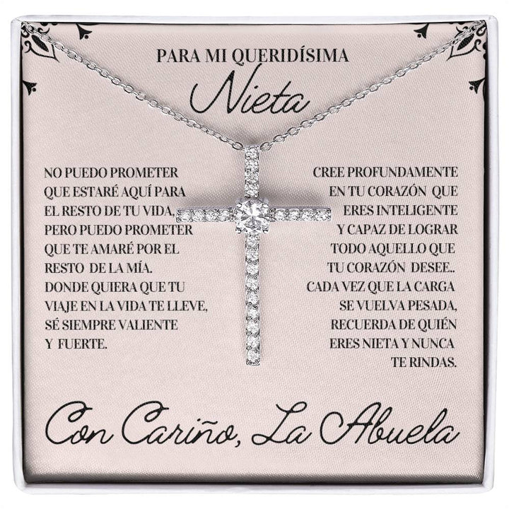 Regalo Para Nieta | Mi razón de sonreír | Collar de Cruz