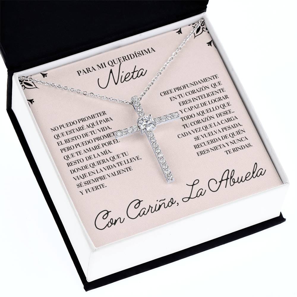 Regalo Para Nieta | Mi razón de sonreír | Collar de Cruz