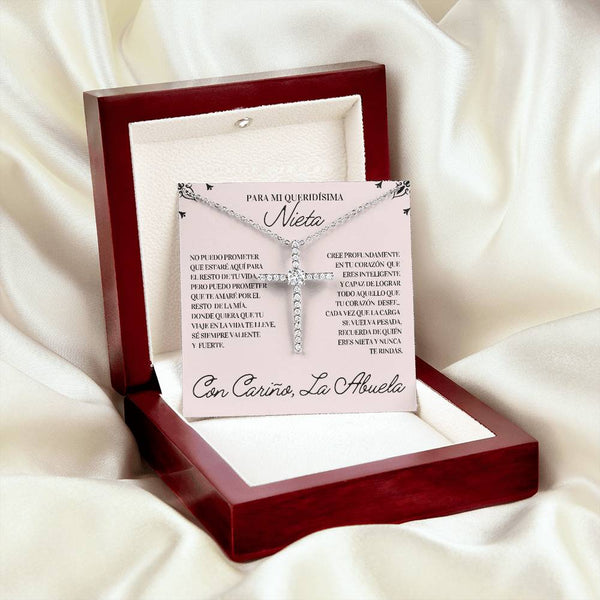 Regalo Para Nieta | Mi razón de sonreír | Collar de Cruz