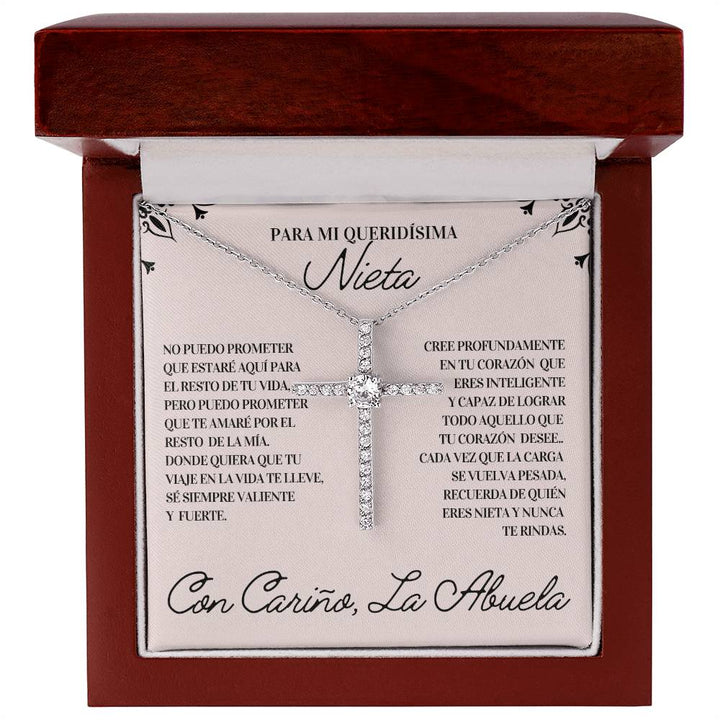 Regalo Para Nieta | Mi razón de sonreír | Collar de Cruz
