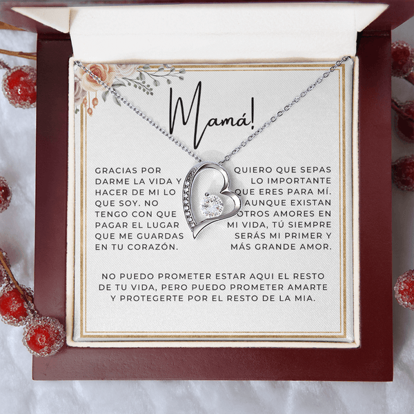 Regalo Para Madre | Gracias por darme la vida | Collar Cadena Para Siempre