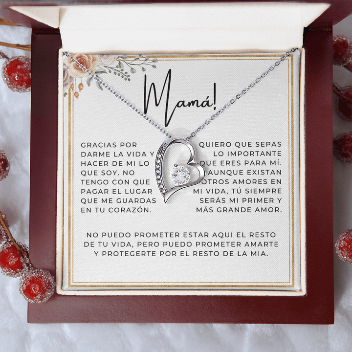 Regalo Para Madre | Gracias por darme la vida | Collar Cadena Para Siempre