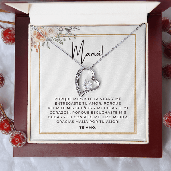 Regalo Para Madre | Gracias Mamá | Collar Cadena Para Siempre
