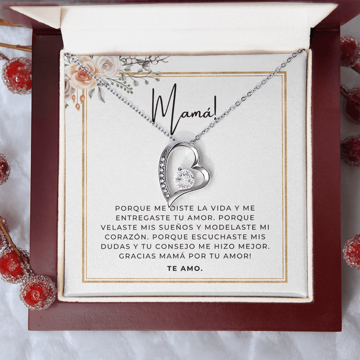 Regalo Para Madre | Gracias Mamá | Collar Cadena Para Siempre