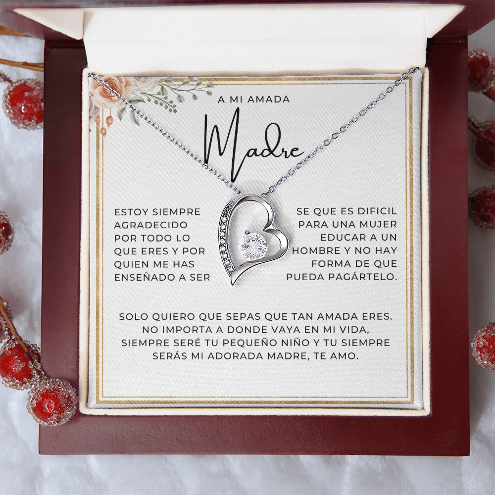 Regalo Para Madre | Te Amo | Collar Cadena Para Siempre