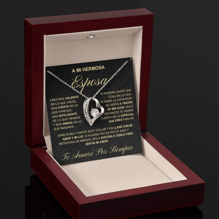 Regalo Para Novia/Esposa | Amor y mi luz | Collar Amor para siempre