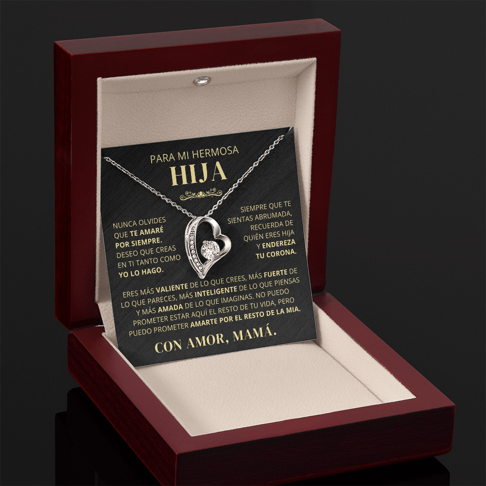 Regalo Para Hija | Eres mi orgullo | Collar de amor eterno – De Mamá
