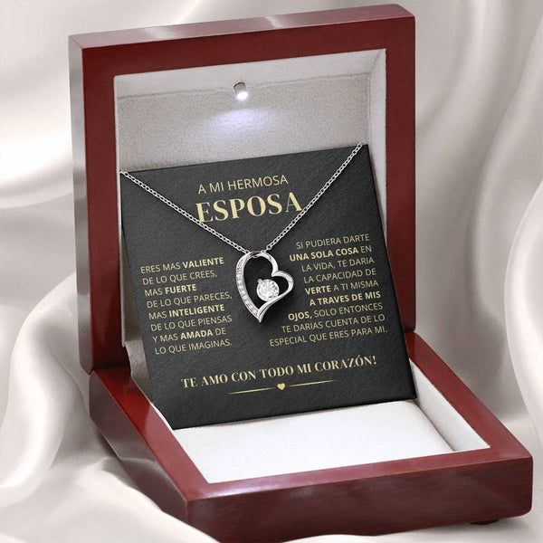 Regalo Para Novia/Esposa | Mas Fuerte & Mas Inteligente  | Collar Amor para siempre