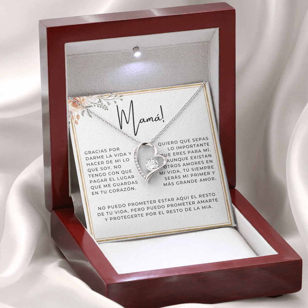 Regalo Para Madre | Gracias por darme la vida | Collar Cadena Para Siempre