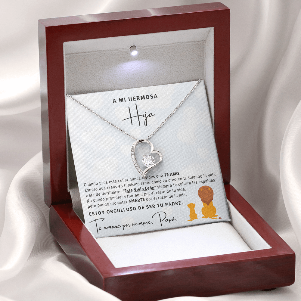 Regalo Para Hija | Eres mi tesoro | Collar de nudo de amor