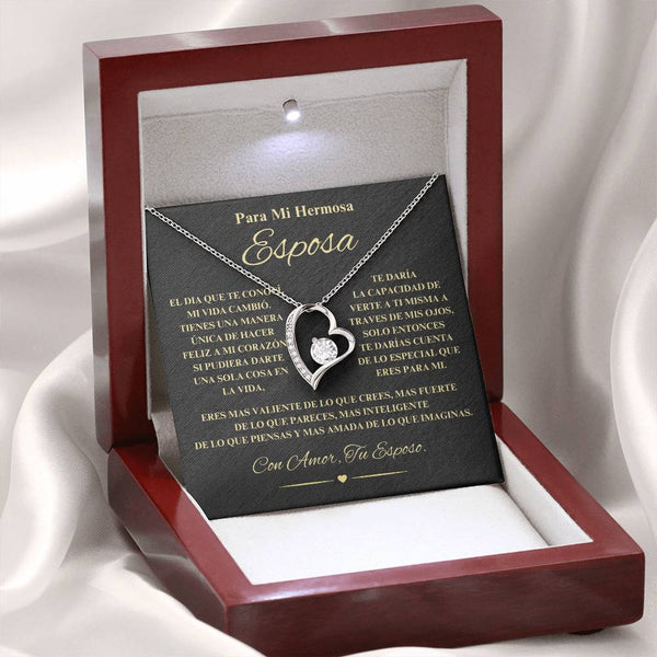 Regalo Para Novia/Esposa | Mi Hermosa | Collar Amor para siempre