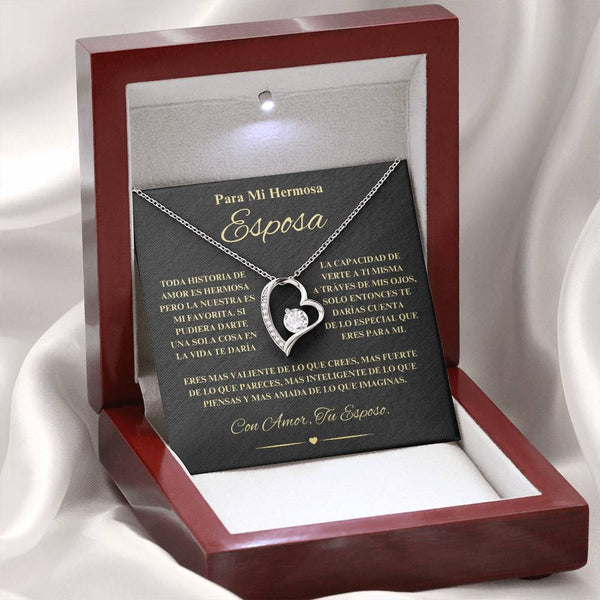 Regalo Para Novia/Esposa | Historia de Amor | Collar Amor para siempre