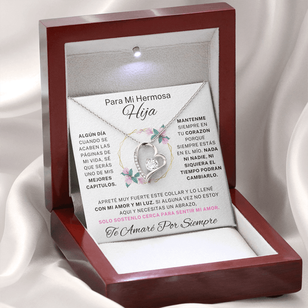 Regalo para hija | Mi hermosa | Collar de amor eterno