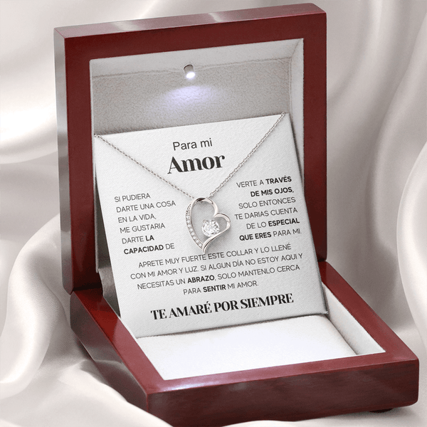 Regalo Para Nieta/ Novia/ Esposa | Amor especial | Collar Amor para siempre