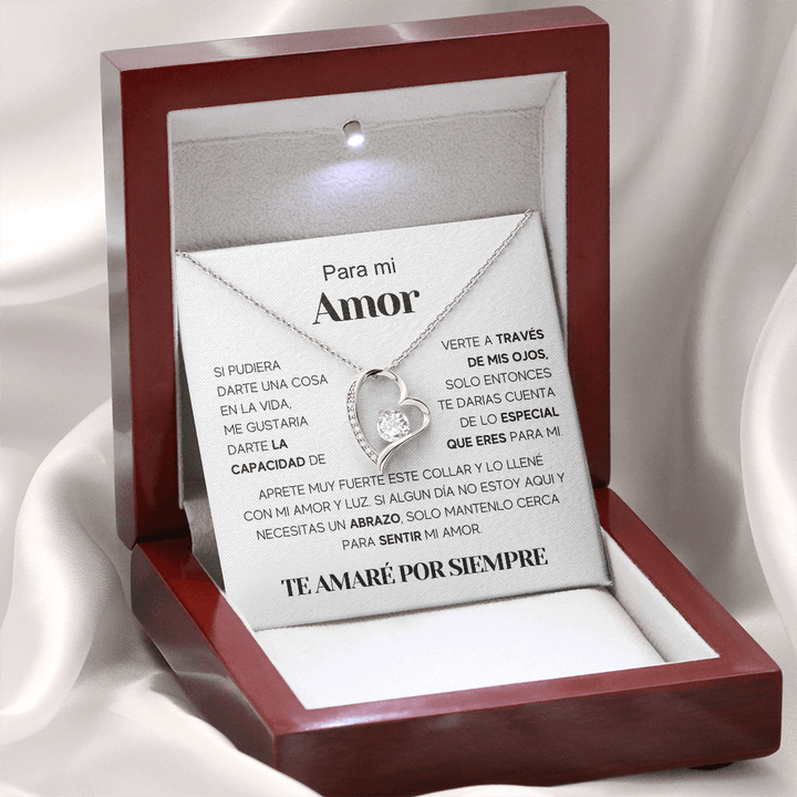 Regalo Para Nieta/ Novia/ Esposa | Amor especial | Collar Amor para siempre