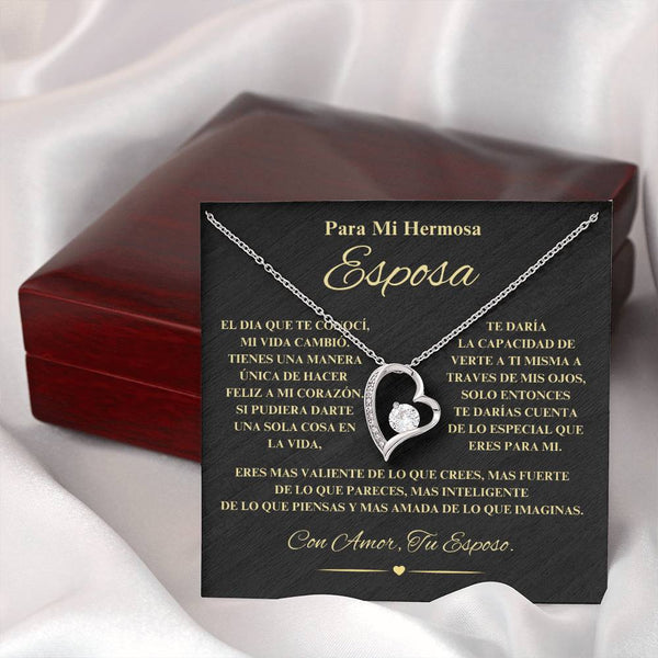Regalo Para Novia/Esposa | Mi Hermosa | Collar Amor para siempre