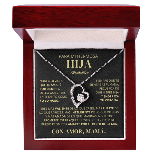 Regalo Para Hija | Eres mi orgullo | Collar de amor eterno – De Mamá