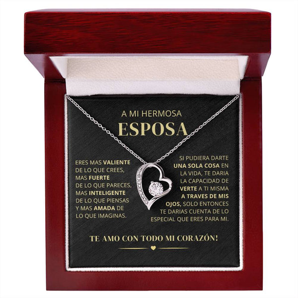 Regalo Para Novia/Esposa | Mas Fuerte & Mas Inteligente  | Collar Amor para siempre