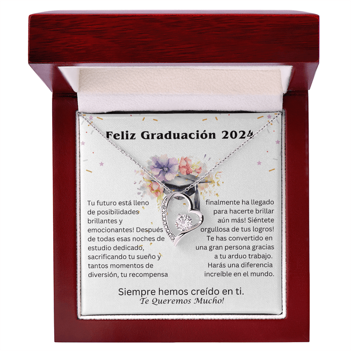 Regalo Para Hija | Graduación - Un futuro brillante te espera | Collar con Corazón