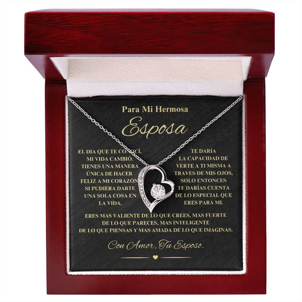 Regalo Para Novia/Esposa | Mi Hermosa | Collar Amor para siempre
