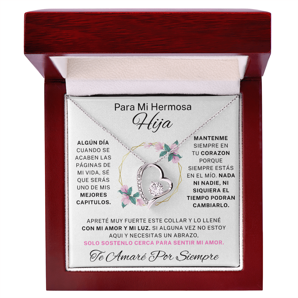 Regalo para hija | Mi hermosa | Collar de amor eterno