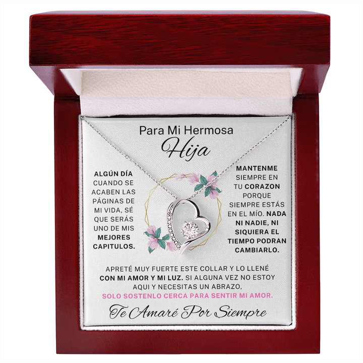 Regalo para hija | Mi hermosa | Collar de amor eterno