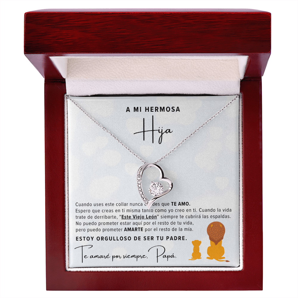 Regalo Para Hija | Eres mi tesoro | Collar de nudo de amor