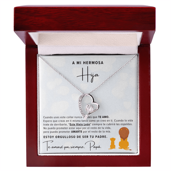 Regalo Para Hija | Eres mi tesoro | Collar de nudo de amor