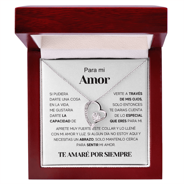 Regalo Para Nieta/ Novia/ Esposa | Amor especial | Collar Amor para siempre