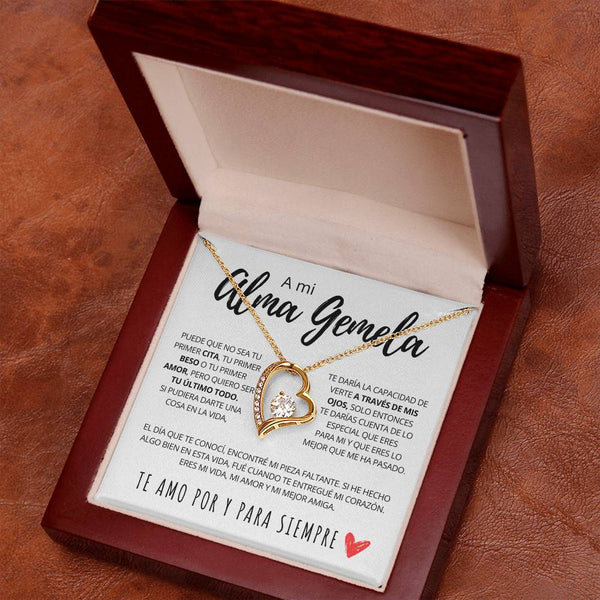 Regalo Para Novia/Esposa | A Mi Alma Gemela | Collar Amor para siempre