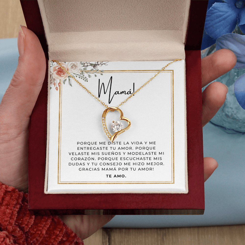 Regalo Para Madre | Gracias Mamá | Collar Cadena Para Siempre