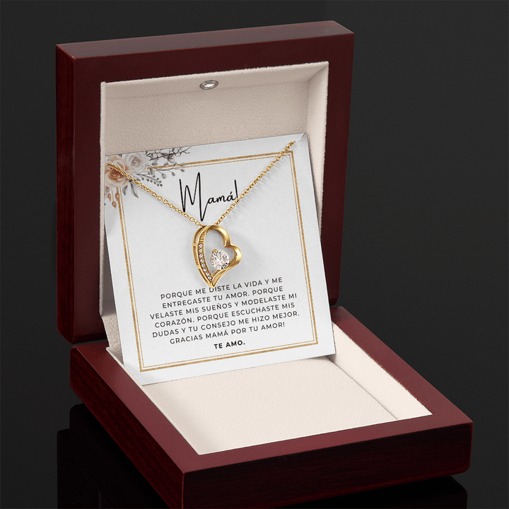 Regalo Para Madre | Gracias Mamá | Collar Cadena Para Siempre
