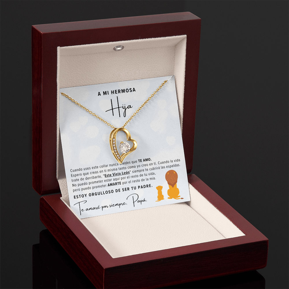 Regalo Para Hija | Eres mi tesoro | Collar de nudo de amor