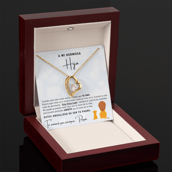 Regalo Para Hija | Eres mi tesoro | Collar de nudo de amor