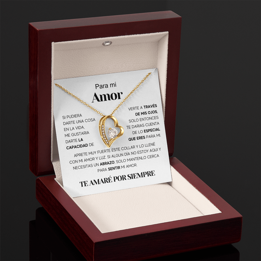Regalo Para Nieta/ Novia/ Esposa | Amor especial | Collar Amor para siempre