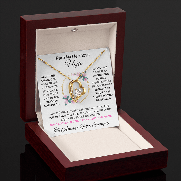 Regalo para hija | Mi hermosa | Collar de amor eterno