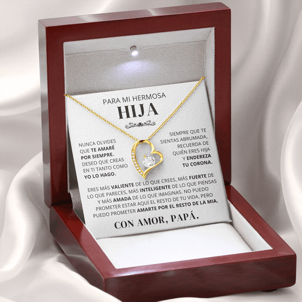 Regalo para hija | Orgullo de mi vida | Collar Amor eterno