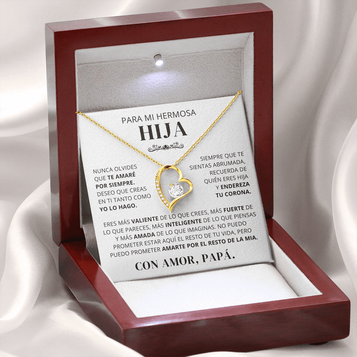 Regalo para hija | Orgullo de mi vida | Collar Amor eterno
