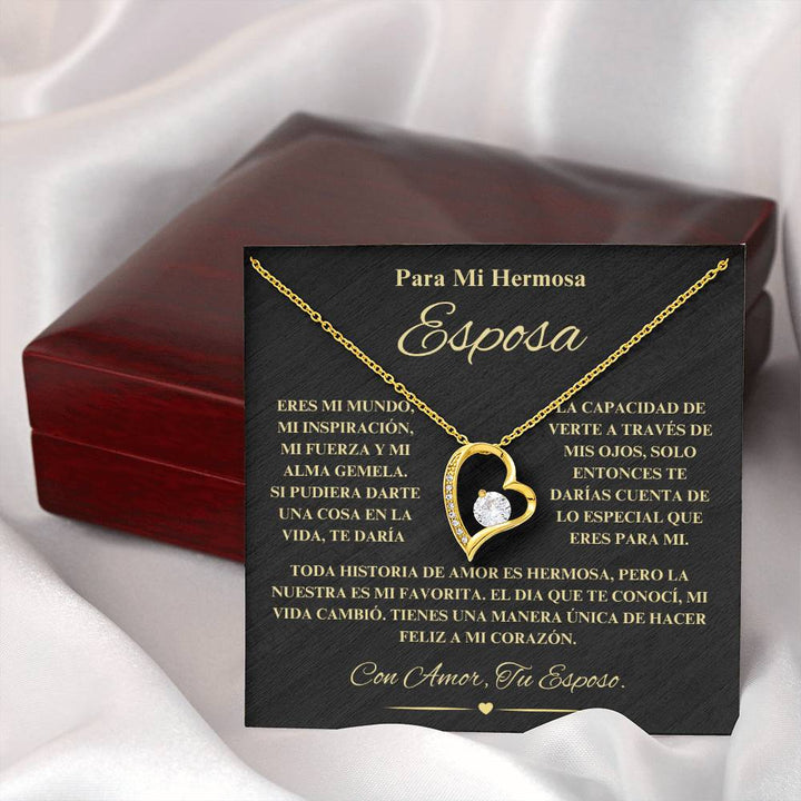 Regalo Para Novia/Esposa | Mi Fuerza | Collar Amor para siempre