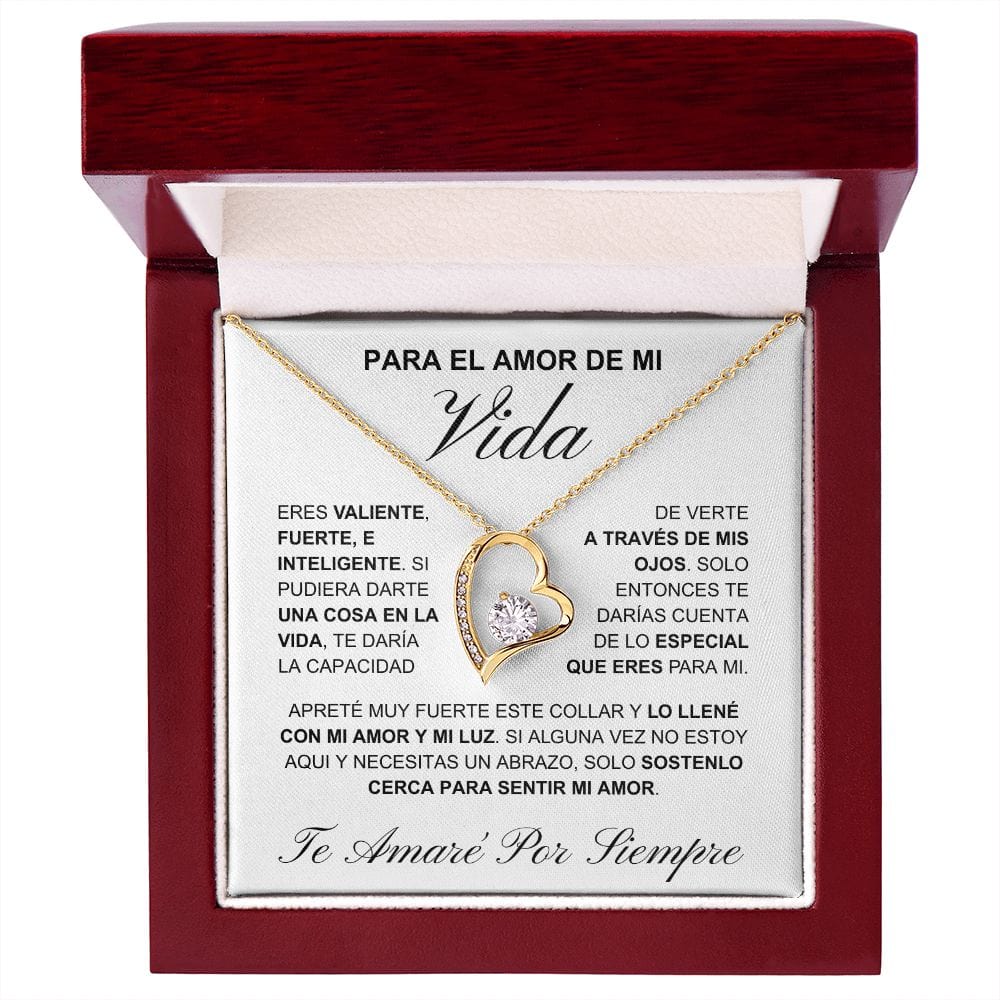 Regalo Para Novia/Esposa | Eres valiente  | Collar Amor para siempre