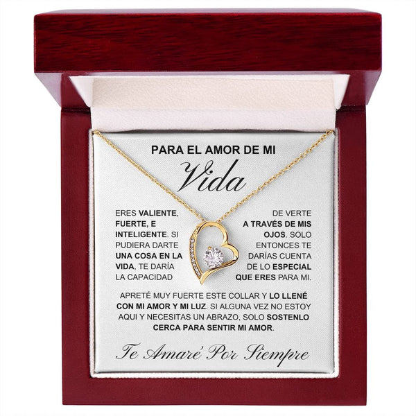 Regalo Para Novia/Esposa | Eres valiente  | Collar Amor para siempre