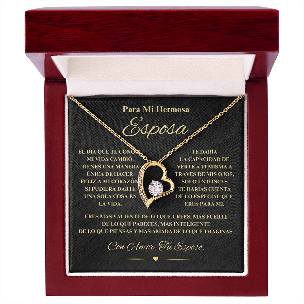 Regalo Para Novia/Esposa | Mi Hermosa | Collar Amor para siempre